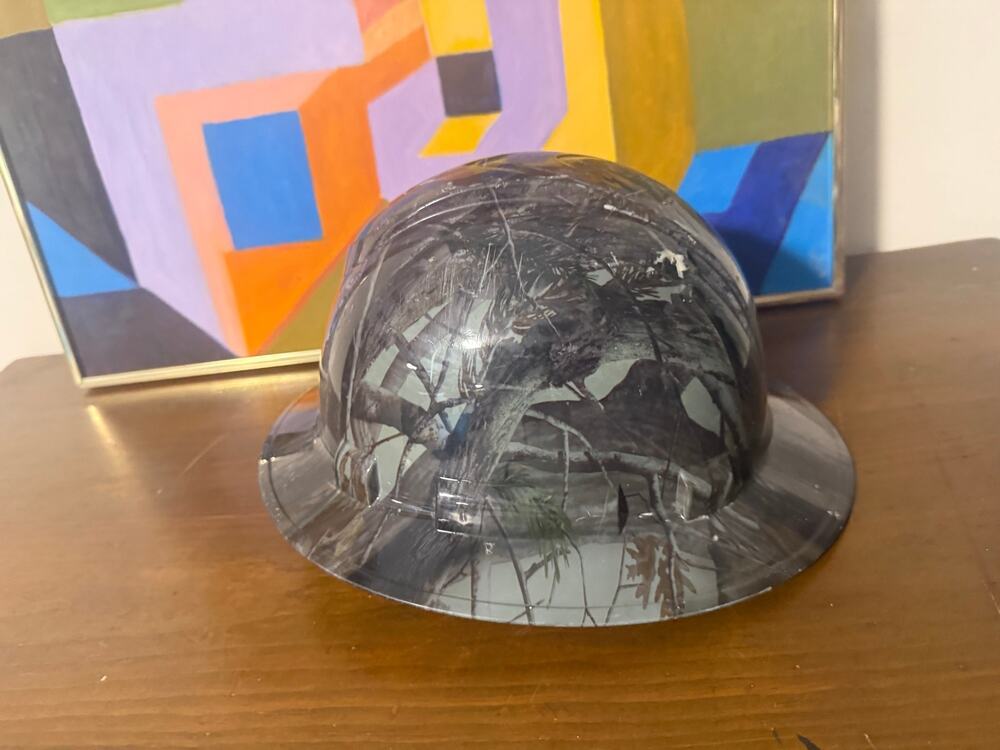Camouflage Tree Full Brim Hard Hat with Fas-trac Suspension Sizes 6 1.2 - 8 - SO